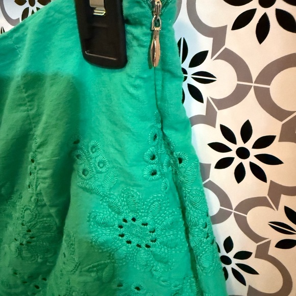 Draper James High Waist Green Lace Shorts - Picture 5 of 5